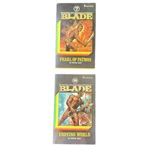 RICHARD BLADE Vintage Paperback Books #7-8 by Jeffrey Lord